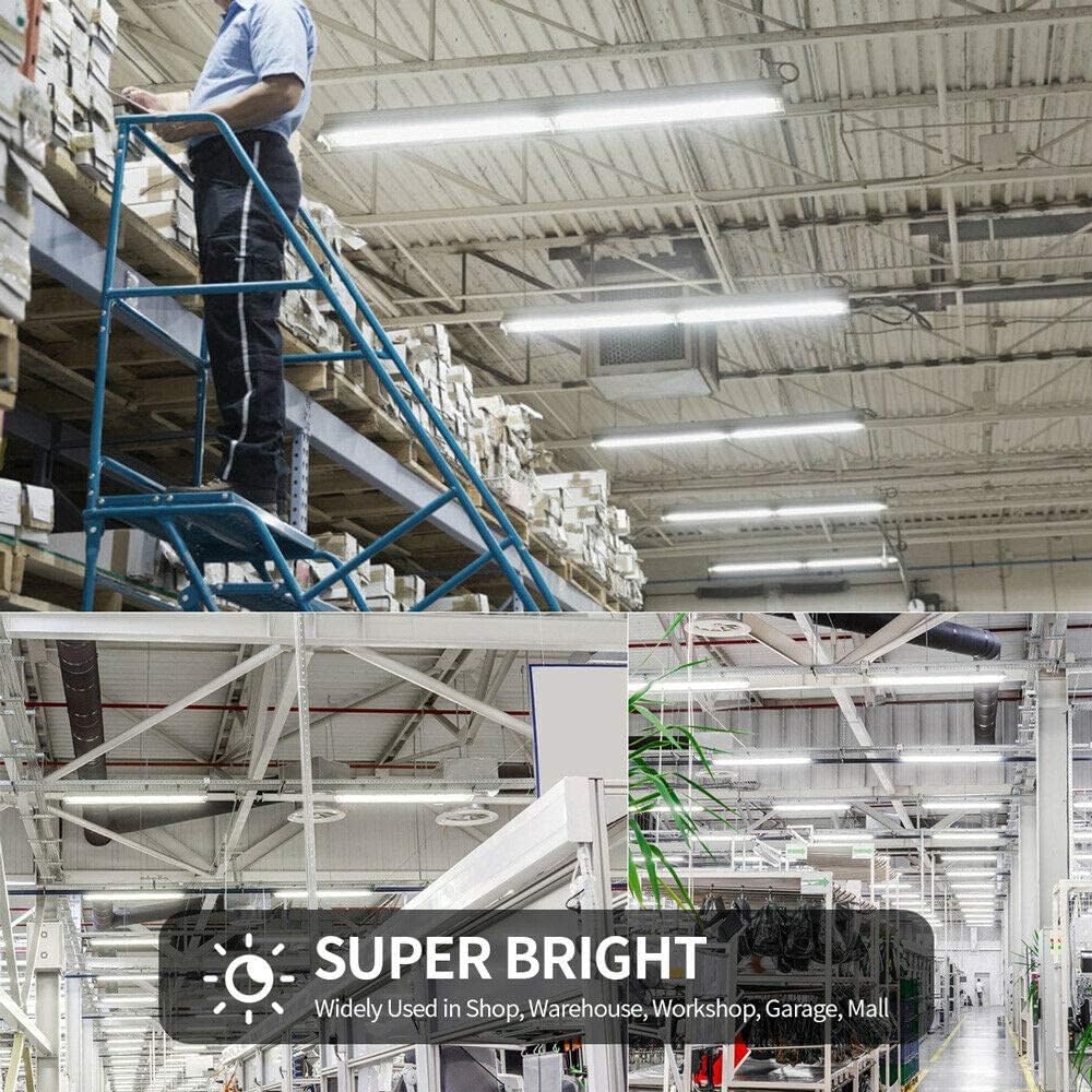 (6-Pack), 8FT LED Shop Light, Super Bright 120W Shop Lights, 19800LM 5000K 8 Foot Led Lights, Linkable 96" Shop Lights Lighting for Garage with Plug, U Shape T8 8' Led Light Fixtures