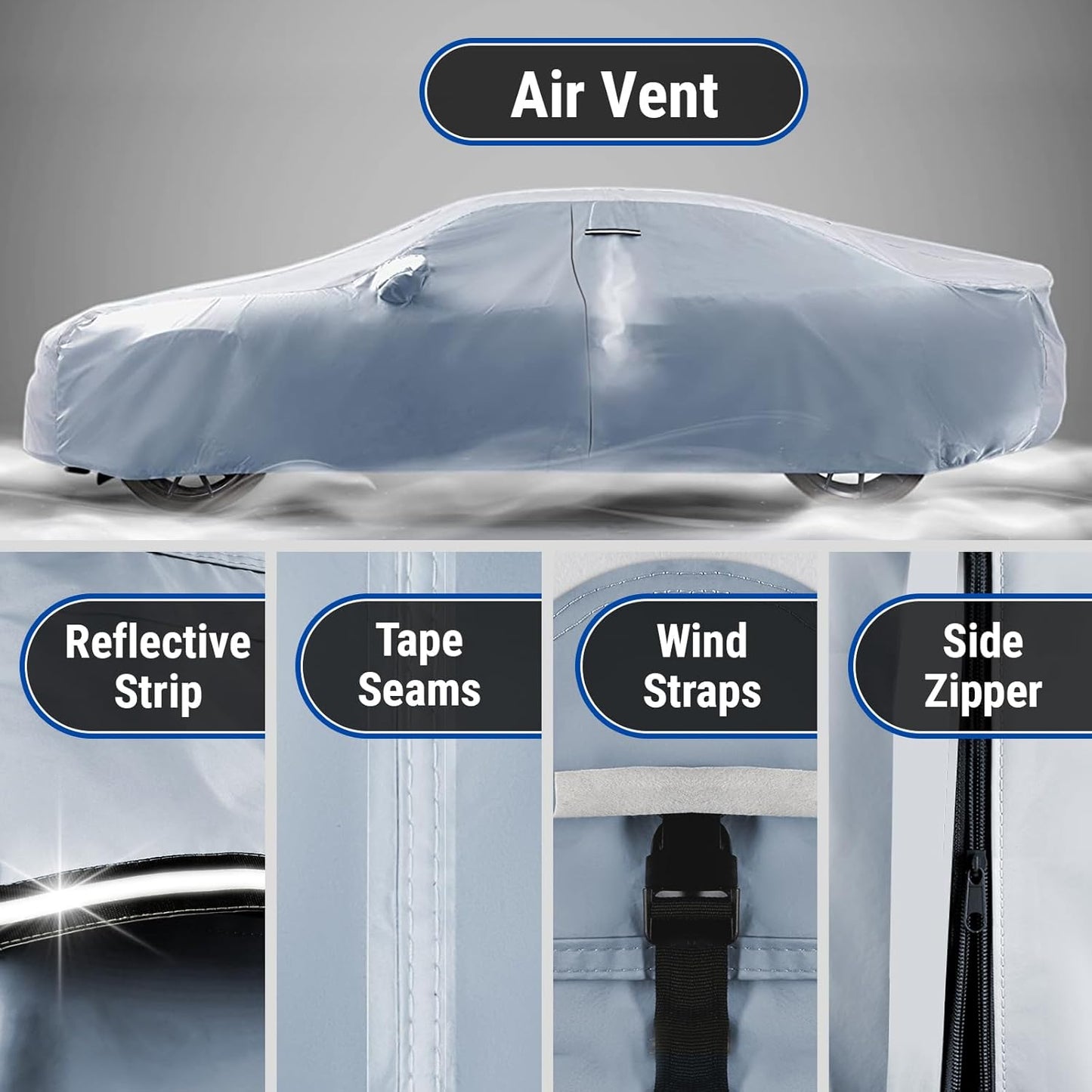 iCarCover Premium Car Cover for 2000-2011 Buick Lesabre Heavy Duty Waterproof All-Weather Automobiles Custom Fit Indoor Outdoor UV Snow Protection Covers with Straps and Bag