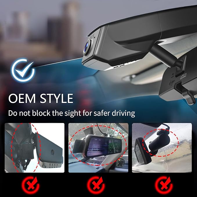 Mangoal STARVIS 2 Front 4K HDR Dash Cam IMX678, Fit for Chevy Silverado 1500 2019-2021, 1500 Limited 2022 and HD 2020-2023 (Model B), 5GHz WiFi, GPS, 64GB