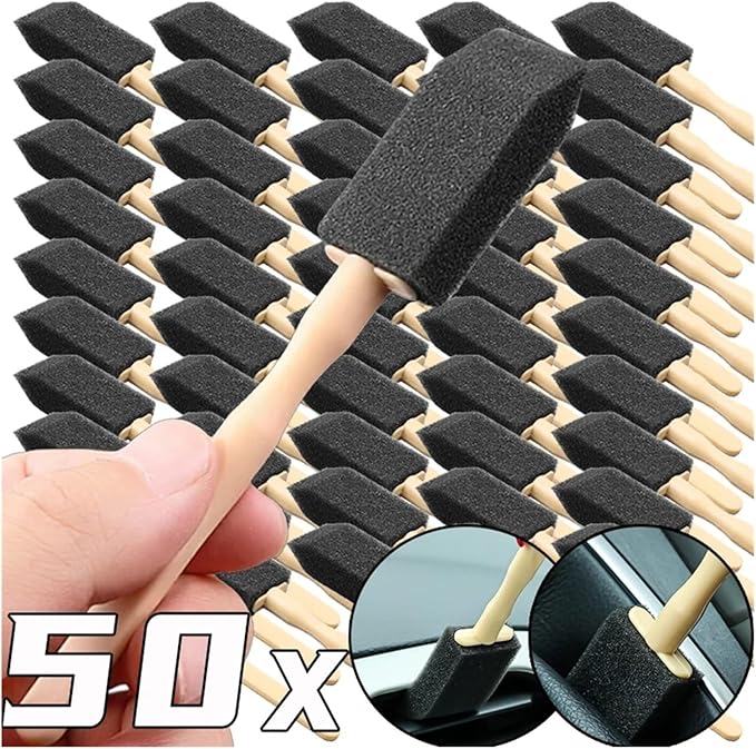 Car Air Conditioner Vent Cleaner Brush – Compact Detailing Tool for Cars, Homes, and Offices – Sponge Head, Sturdy Handle(1pcs)
