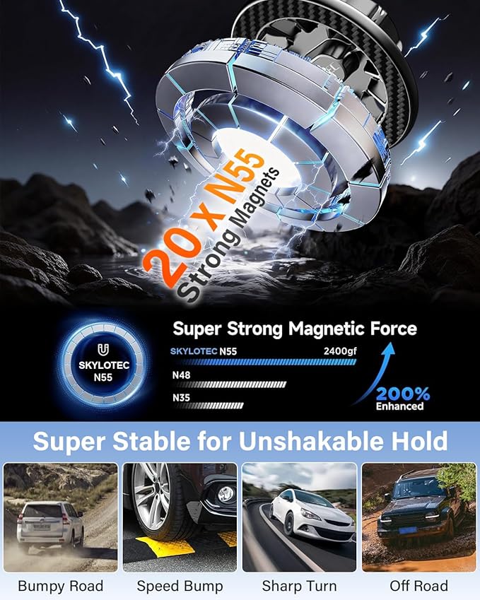 Magnets Phone Mount for BMW X5 X6 2024 2025 2026/X7 2023 2024 2025 2026 Accessories 14.9-Inch Screen Fixed Clip, Cell Phone Base Automobile Cradles Magnetic Phone Holder Compatible with MagSafe