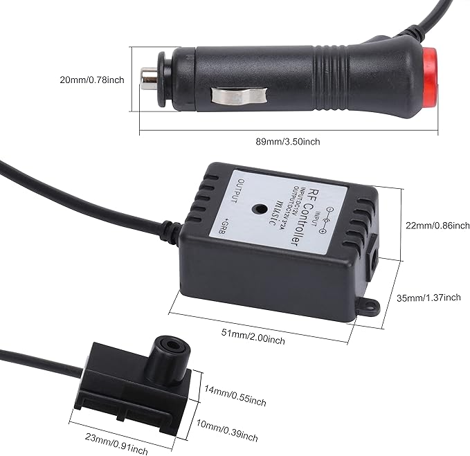 Car Atmosphere Light Kit 5m Fiber Optic Multicolor Sound Active Music Sync Memory Function RF Remote Controller Control 64 Colors USB Car Interior Footwell Ambient Lighting Kit