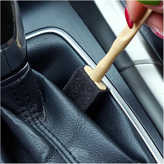 Car Air Conditioner Vent Cleaner Brush – Compact Detailing Tool for Cars, Homes, and Offices – Sponge Head, Sturdy Handle(30pcs)