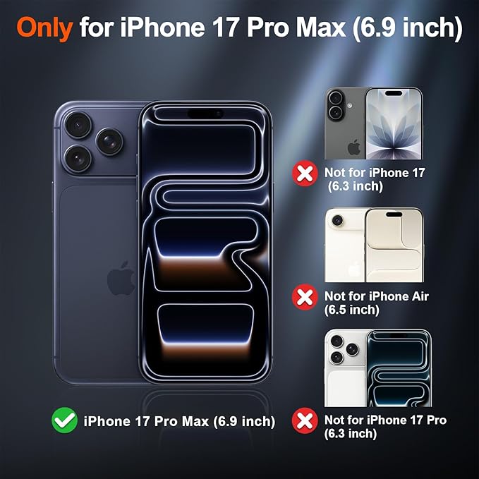 SUPFINE Magnetic for iPhone 17 Pro Max Case (Compatible with MagSafe)(Military Grade Drop Protection) Translucent Matte Shockproof with Anti-Fingerprint Phone Cover 2025,Purple