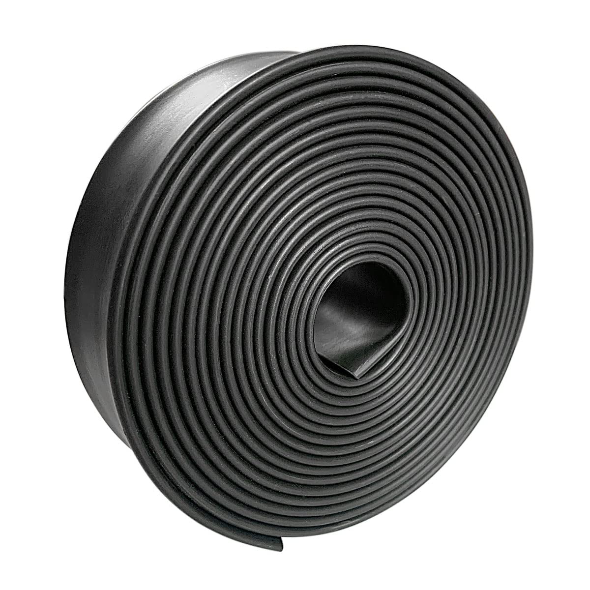 3:1 Ratio Heat Shrink Tubing Roll Adhesive Lined Industrial Marine Grade Dual Wall Heat Shrink Tube Waterproof and Sealed Black (1-1/2 inches(40 mm), 10 Feet)