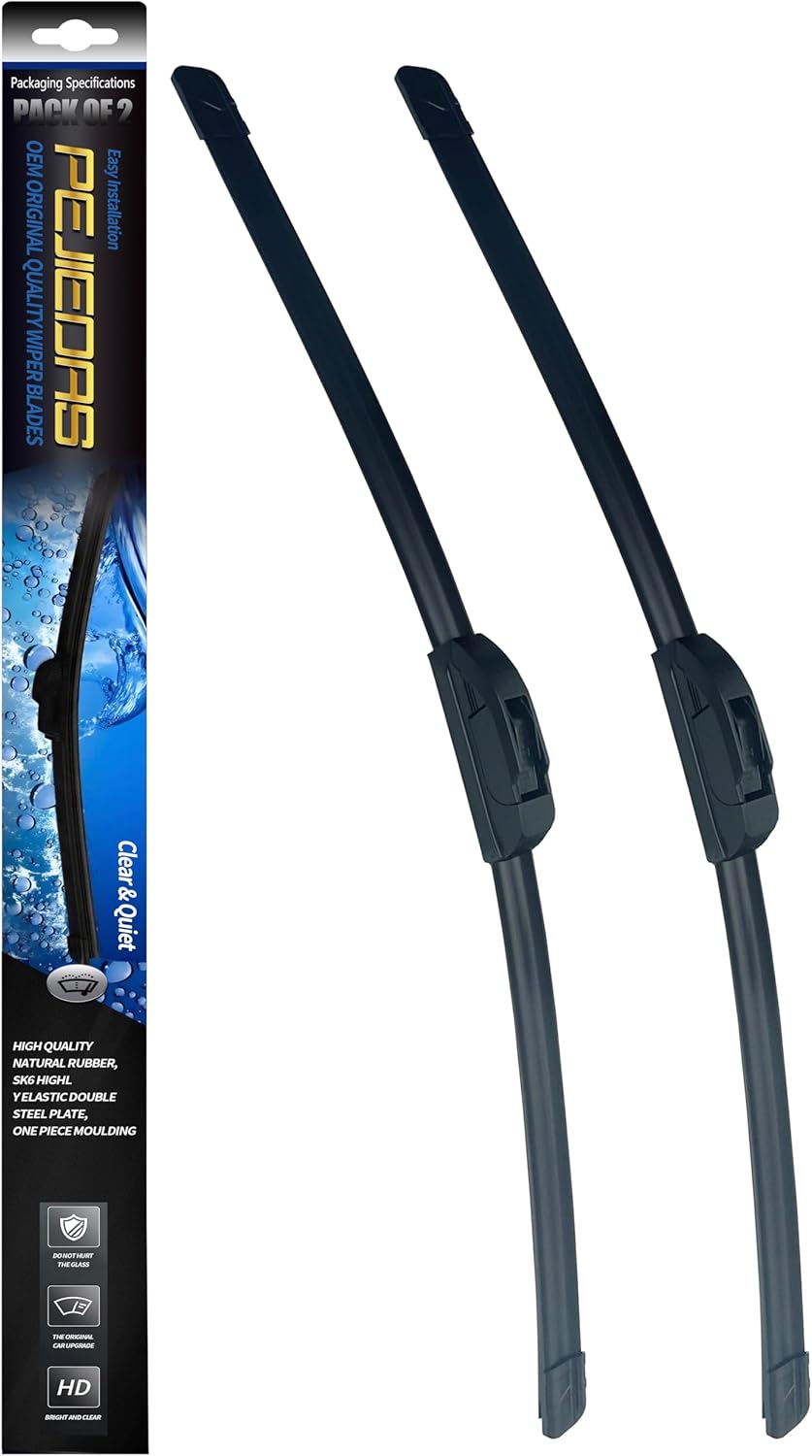 OEM Quality Front Wiper Blades, Replacement for 2002-2008 Toyota Corolla/2005-2019 Nissan Frontier/2005-2009 Subaru Legacy Outback, OE Original Style (24 Inch + 18 Inch Front Wiper Blades)