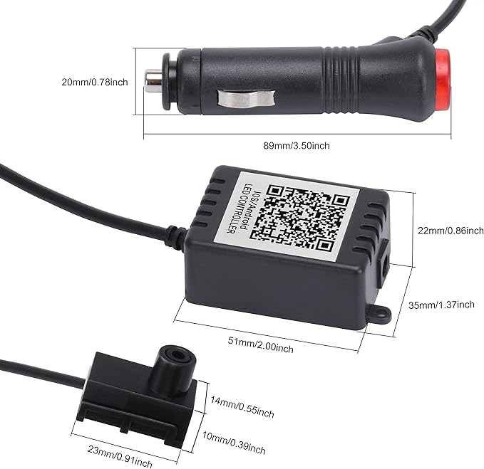 Car Atmosphere Light Kit 5m Fiber Optic RGB Multicolor Sound Active Music Sync Memory Function Bluetooth APP Control 64 Colors USB Car Interior Footwell Ambient Lighting Kit DC 12V