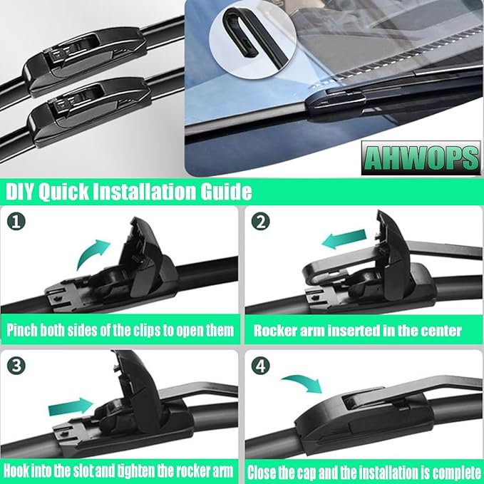 3 Wiper Front and Rear Wiper Blades for 2002-2006 Cadillac Escalade/2000-2006 Chevrolet Suburban 1500 Suburban 2500, OE Original Style (22″/22″ Front/16″ Rear) For My Car