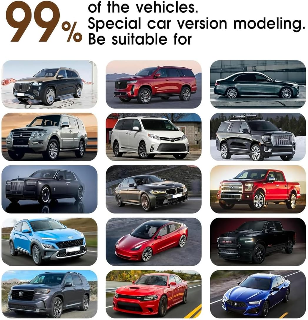 Custom Personalized Floor Mats for Cars，Luxury Full Coverage All Car Floor Mats，Anti-Slip Leather Car Mat Set ，Custom Floor Mats for 99% of Cars, Trucks & SUVs. (Black and White)