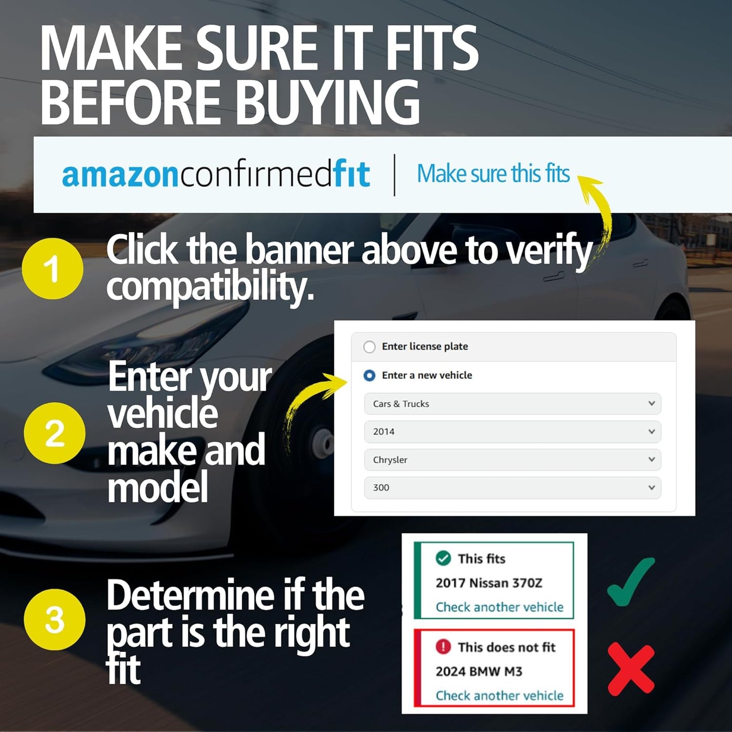Premium Ceramic Rear Brake Pads (1001-1336C) Compatible with Acura TSX 2009-2010, Honda Accord 2008-2012
