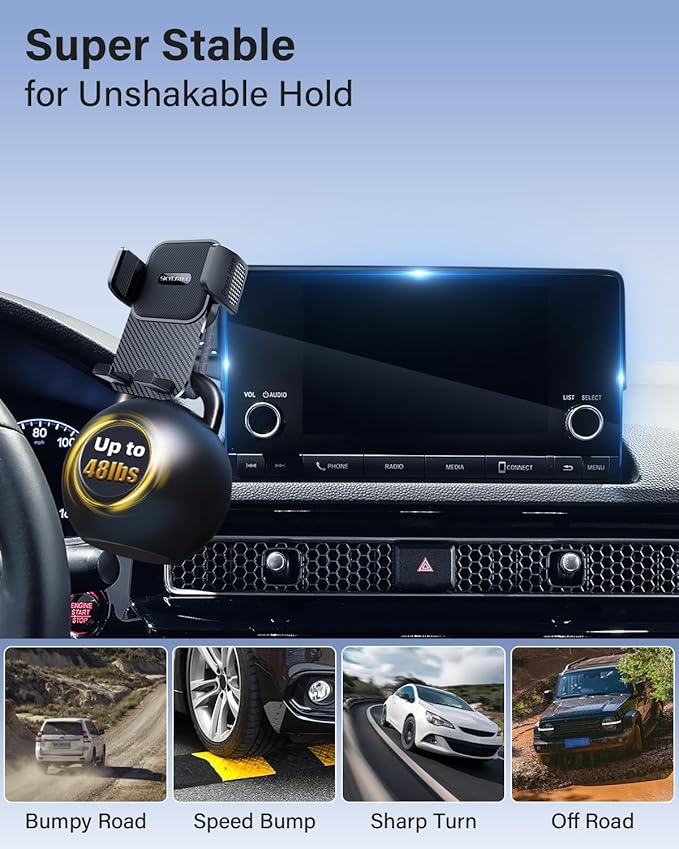 SKYLOTEC Car Phone Holder for Mazda CX-5 CX5 2021 2022 2023 2024 2025 Accessories 10.25-Inch Screen Fixed Clip, Automobile Cradles Phone Mount, Cell Phone Base Not Block Air Vent