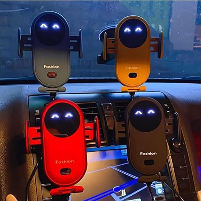 Smart Car Wireless Charger Phone Holder, Smart Sensor Car Wireless Charger, Fashion Car Charger (Blue)