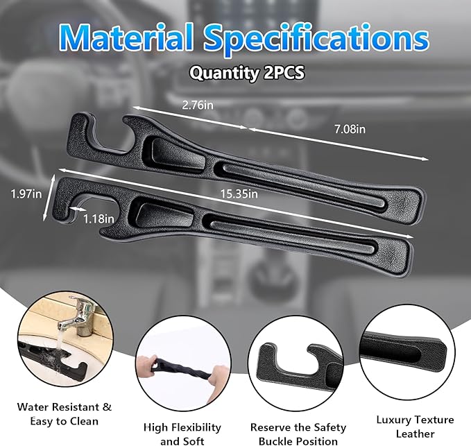【Compatible with Honda Civic】Seat Gap Filler,No Drop Seat Guard Compatible with Honda Civic,Car Seat Side Gap Filler Organizer,Drop Seat Guards for Cars(2Pcs),Emergency Keychain Car Escape Tool(2Pcs)