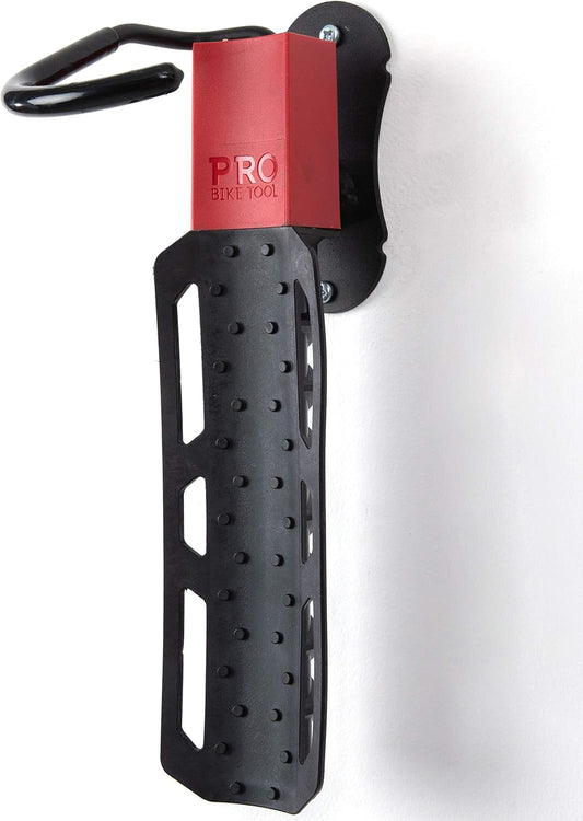 PRO BIKE TOOL Swivel Bike Rack - 2 Pack Indoor Wall Mount for Bicycles in Home and Garage - Vertical Hanging Rack for Space-Saving Storage - Secure Hook for MTB, Road, Hybrid and Kids Bikes
