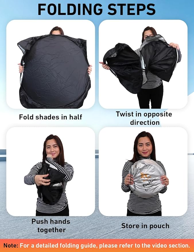 EcoNour Windshield Sunshade Compatible for Hyundai Palisade 2020-2024 2025 2026, Sun Visor for Front Windshield & Window Sun Shade Cover, UV Heat Blocker & Protector, Car Accessories