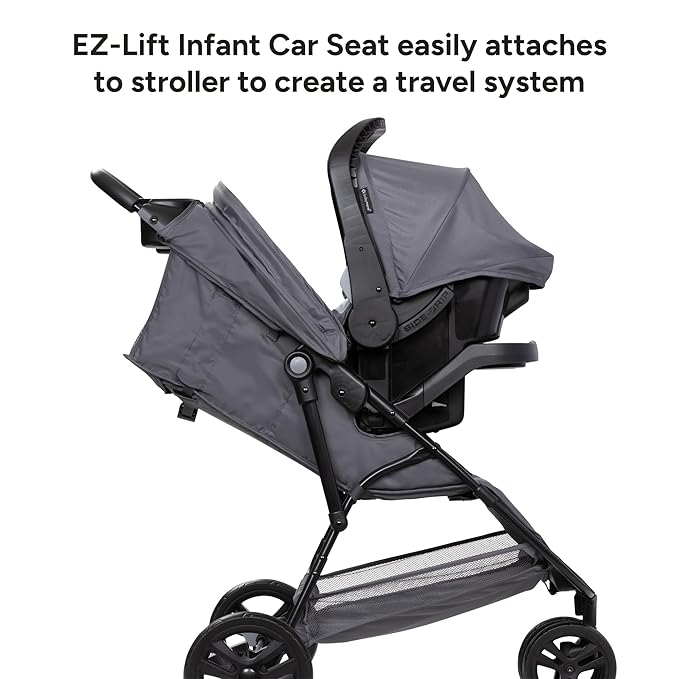 Baby Trend Venture 3-Wheel Stroller Travel System, Dash Pink