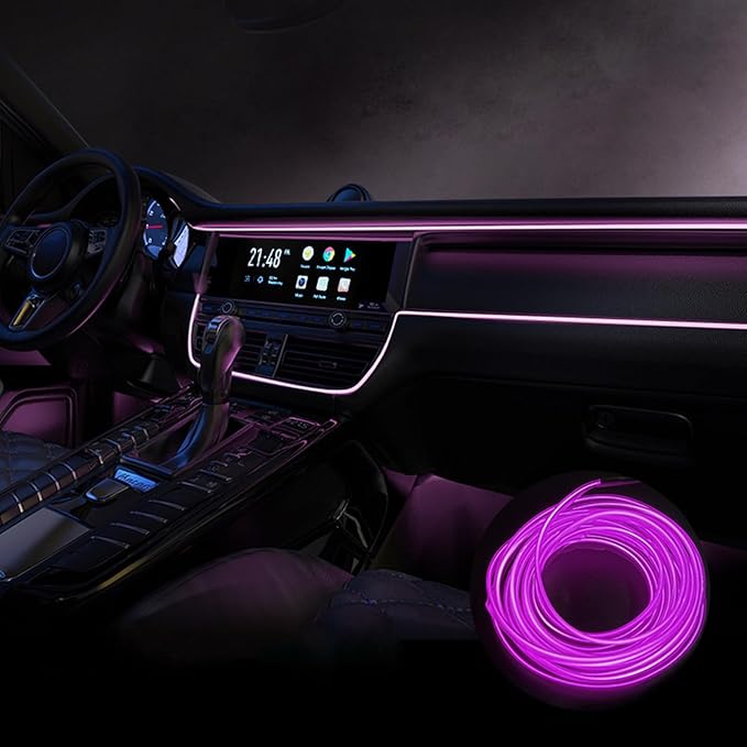 Car Interior Lights for BMW 3 Series Serie M3 E90 E91 E92 E93 F30 F31 F34 F35 F80 G20 G21 LED Car Interior Atmosphere Lamp Car Ambient Lighting Kits,Purple