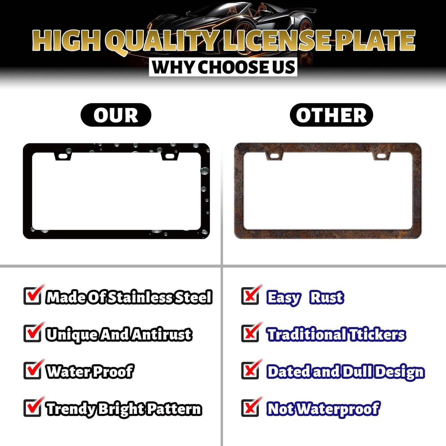 But Did You Die Momlife License Plate Frame Mother License Plate Holder for Personalized Mother Car Decorative Stainless Steel Funny Text License Plate Auto Part with Screws 12.2"x6.2"