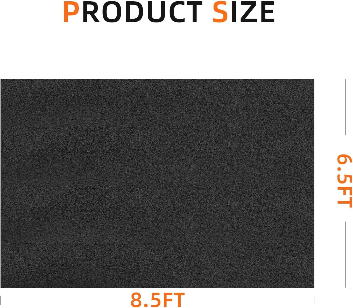 8.5 x 6.6 Ft Garage Floor mats for Under car, Garage mats for Floor Upgraded, Oil Spill mat, Absorb Oil Quickly, Garage Carpet, Reusable, Washable, Protects Floor 3mm TPR Non-Slip Thickening