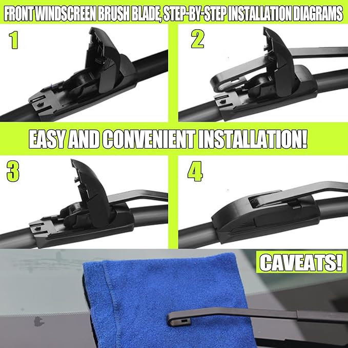 Front Wiper and Rear Wiper Blade Replacement for 2014-2018 Subaru Forester, 2015-2019 Outback, 2015-2019 Legacy OEM Wiper Blades, Genuine Replacement (26“/17”/14” 3-Pack)