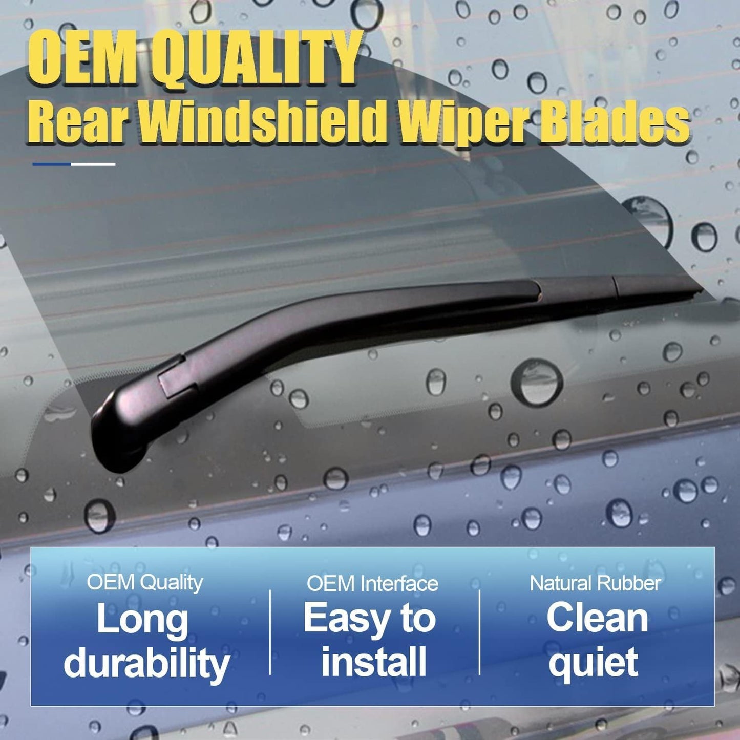 3 wipers Replacement for 2012 2013 2014 2015 2016 Subaru Impreza Original Equipment Windshield Wiper Blades Set 26"+16"+12" (Set of 3) U/J HOOK