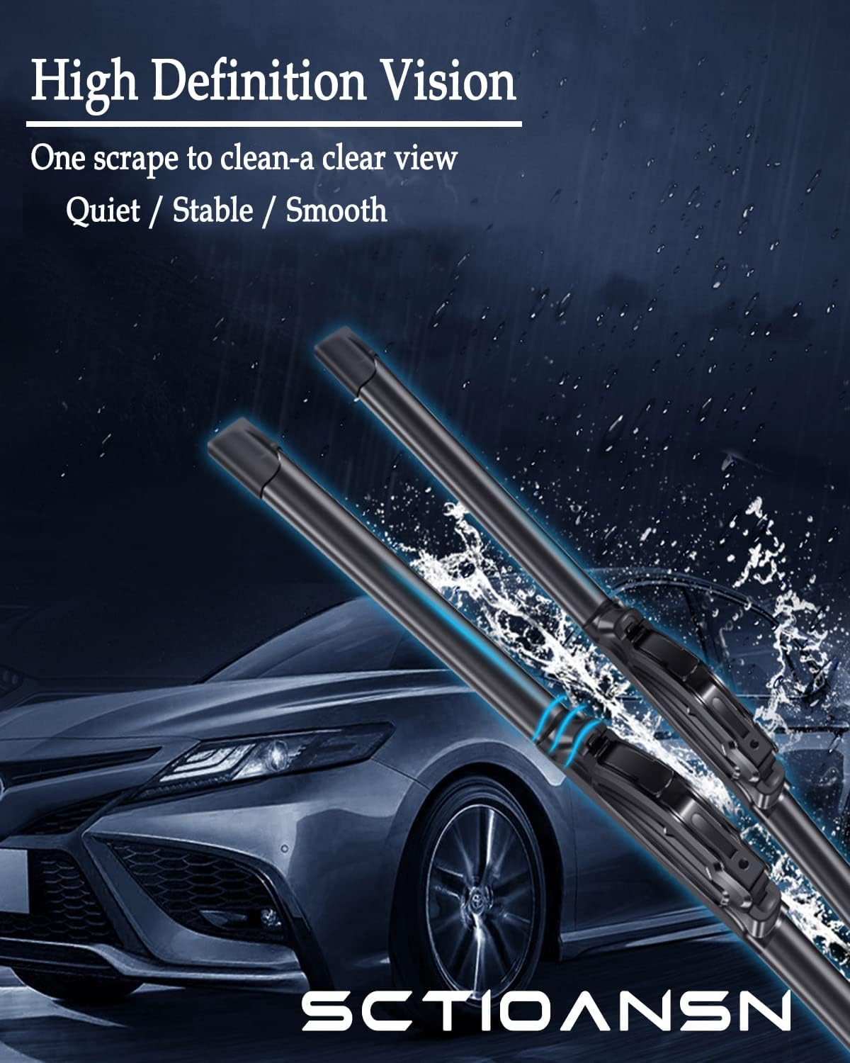 3 Wipers Set for Acura RDX 2007-2018, Honda CR-V 2007-2011, Windshield Wiper Blades Original Equipment Replacement Front and Rear- 26"/16"/14" (Pack of 3) J- HOOK