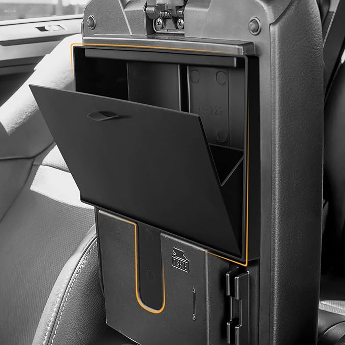 Hellet 2PCS Center Console Organizer Compatible with Toyota 2010-2020 2021 2022 2023 2024 4Runner Interior Accessories Storage Box Organizer Tray Hidden Storage Box
