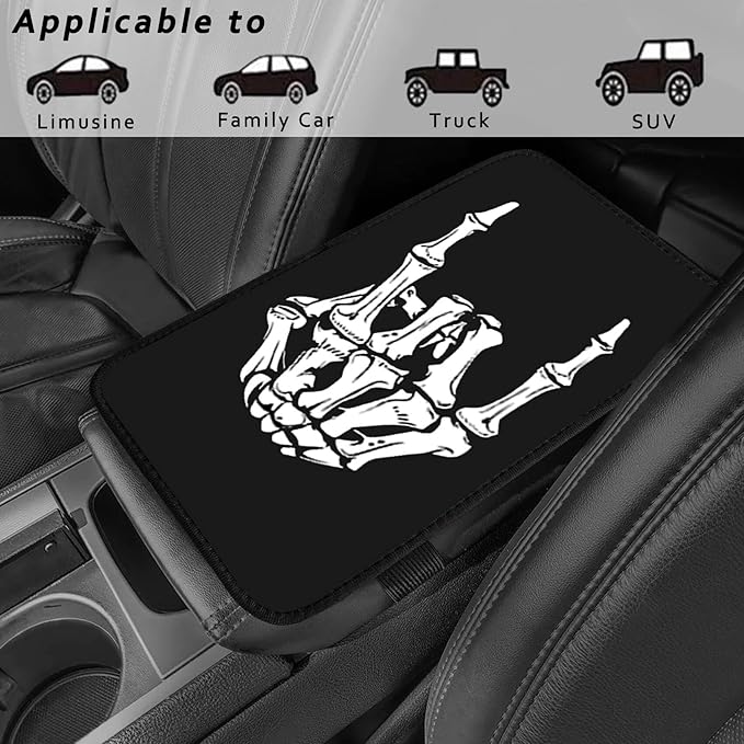 Blue Evil Eye Vehicle Center Console Armrest Cover Pad,Evil Eye Car Accessories Soft Middle Console Cushion Pad,Auto Arm Rest Mat Decor Blue Eyes Gifts for Women Men Dad for Most Vehicle SUV Truck