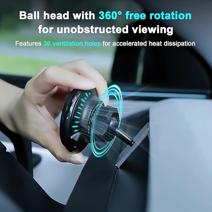 Wireless Car Mount Charger Fast Charging for Tesla Model 3/Y/3 Highland/Y Juniper (Model Y Juniper 2025+, Without OBD Charger)