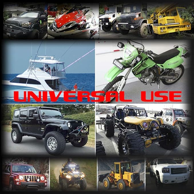 6 Pods LED Rock Lights, Ampper Waterproof LED Neon Underglow Light for Car Truck ATV UTV SUV Offroad Boat Underbody Glow Trail Rig Lamp (Red)