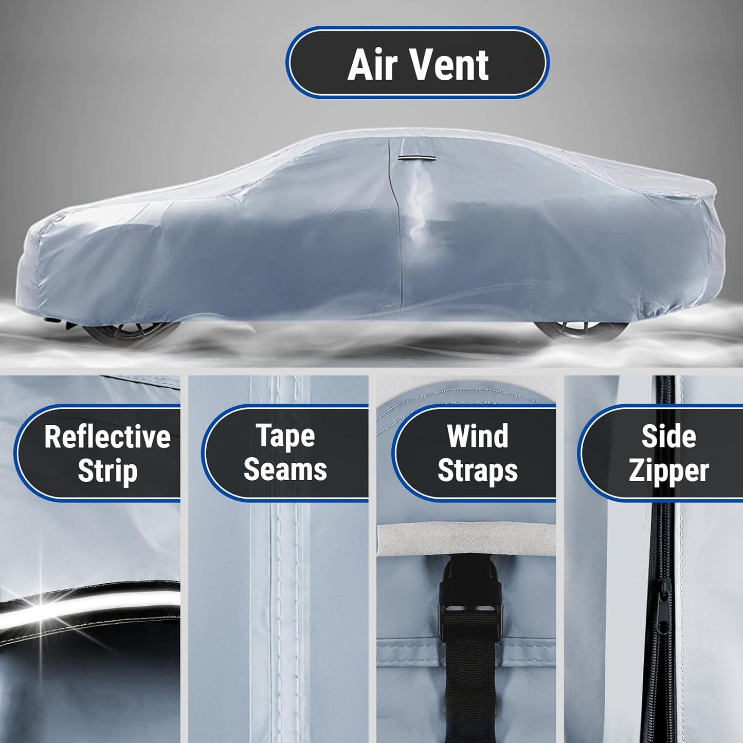 iCarCover Premium Car Cover for 2003-2006 Chevy SSR Heavy Duty Waterproof All Weather Automobiles Custom Fit Indoor Outdoor UV Snow Protection Covers with Straps and Bag