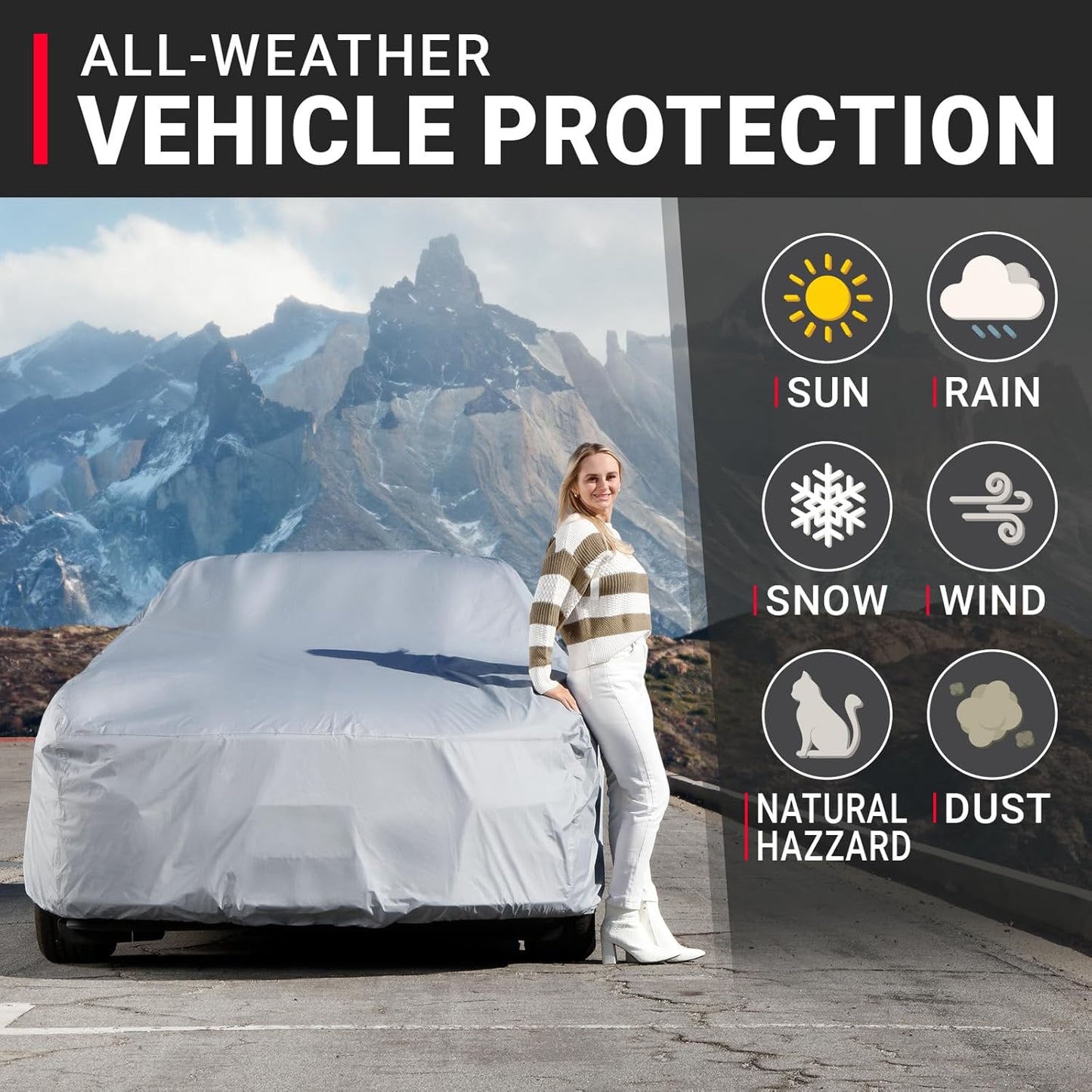 iCarCover Fits 1978-1987 Oldsmobile Cutlass Supreme Car Cover Automobiles Form-Fit Padded Full Exterior Waterproof Automobiles Protection Covers