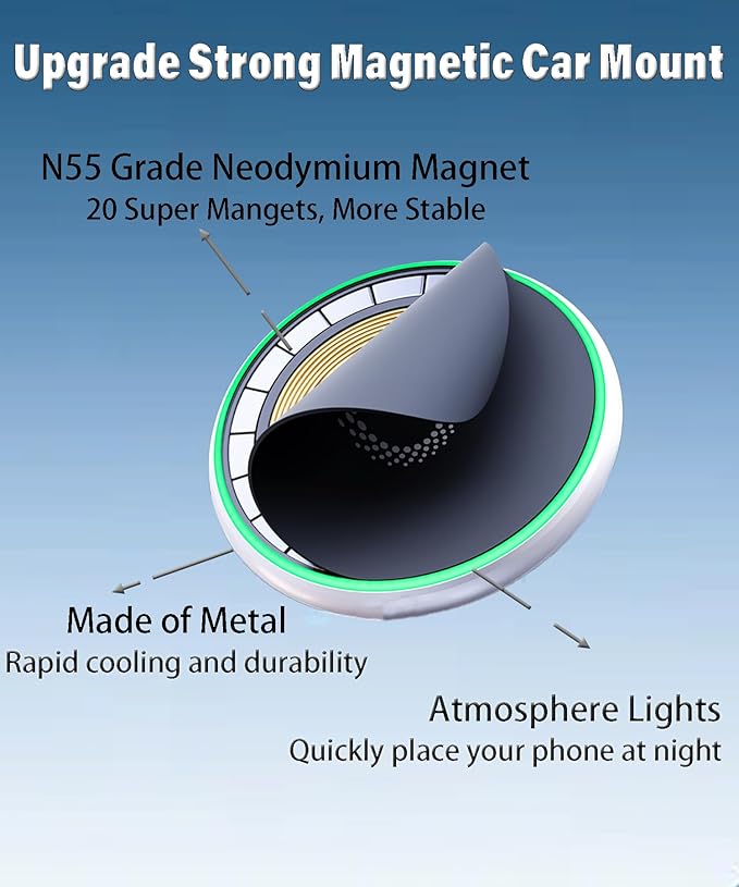 Car Phone Holder for 2023 2024 2025 2026 Toyota Prius Accessories 15W Fast Wireless Charger Screen Fixed Clip Cell Phone Mount Hands-Free 360 Degree Rotation (12.3 Inch)