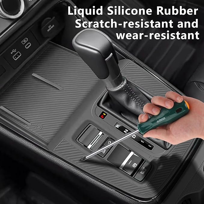 Temmis Center Console Silicone Organizer Wrap for Honda CRV 2023-2026 (Gasoline & Hybrid), Full-Wrap Center Consel Electrostatic adsorption Cover for Honda CRV-Red