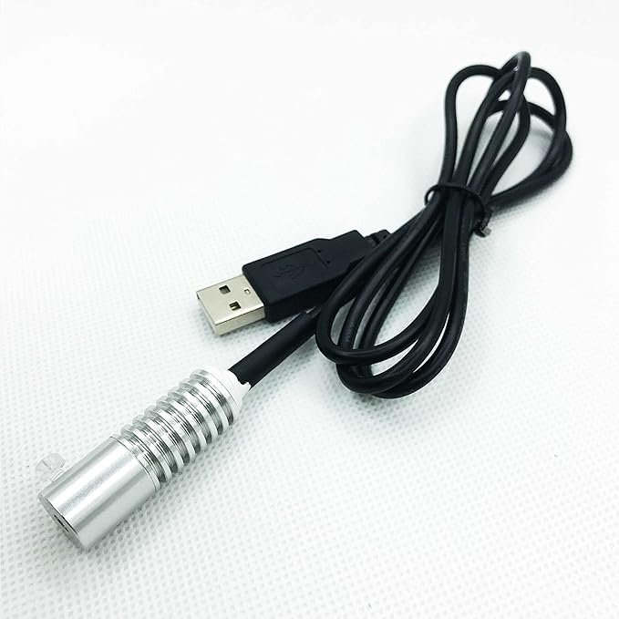 Side Glow Fiber Optic USB Light Source Illuminator Fiber lamp Light Source Guide Fiber LED Light Source 5V Fiber Small Light Source(Blue, 10mm)