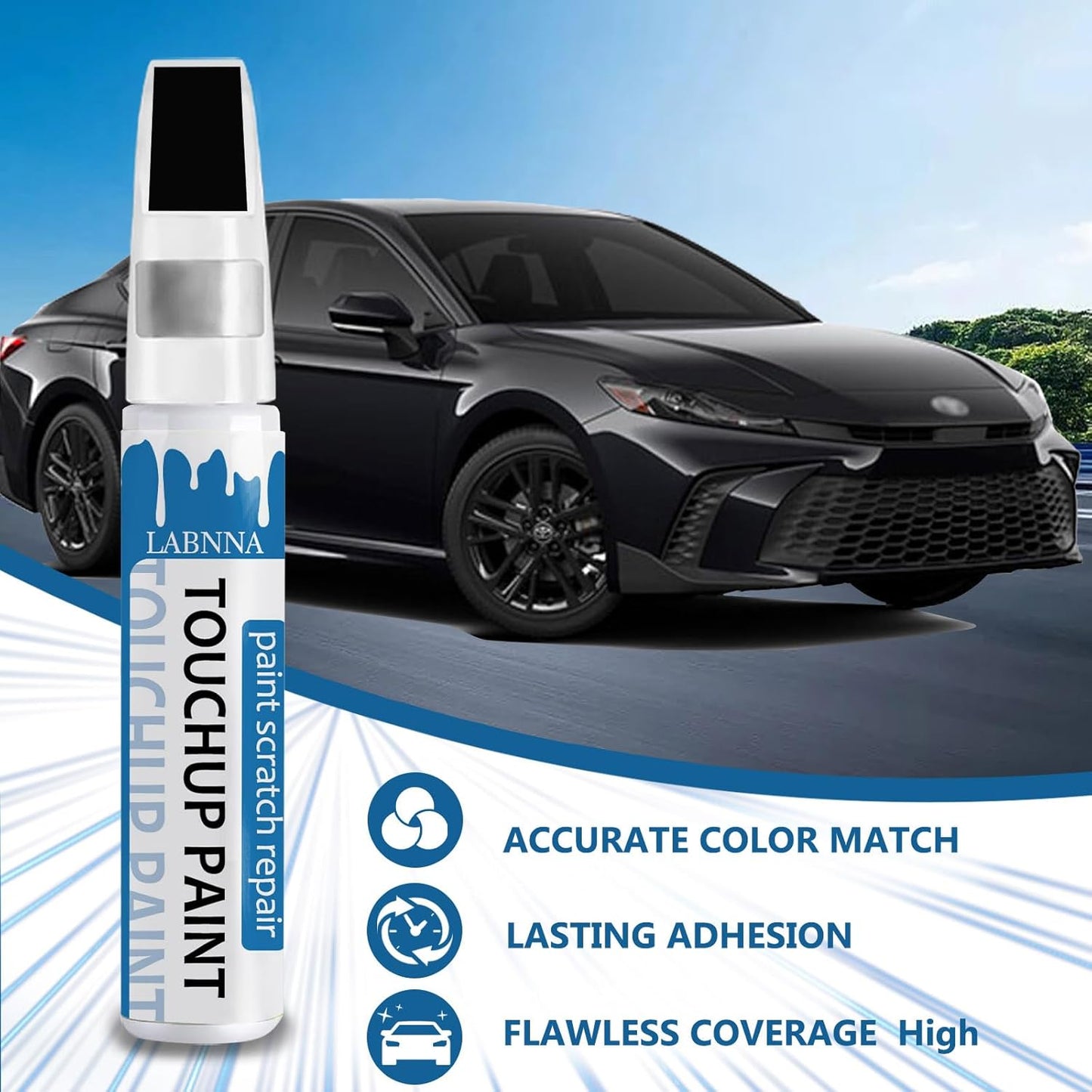 Crystal White Pearl(K1X) Touch Up Paint for Subaru-Exact Match 2 in 1 touchup Paint Pen for Chips and Nicks Repair Car Paint Scratch Repair Kit
