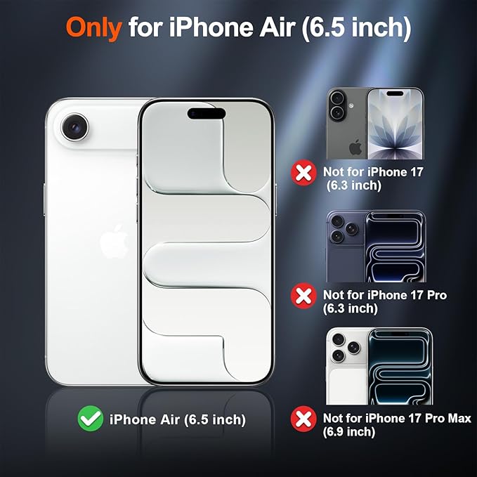 SUPFINE Magnetic for iPhone Air Case (Compatible with MagSafe)(Military Grade Drop Protection) Slim Translucent Matte Shockproof with Anti-Fingerprint Phone Cover for 17 Air,Orange