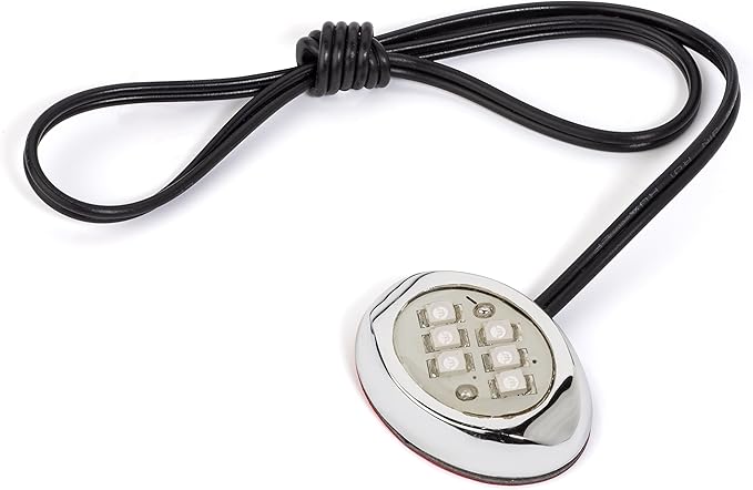 Oznium LED Modules (Round Chrome, Amber LED)