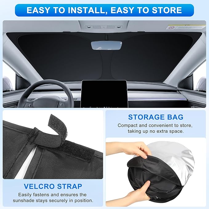 INSAUTO Custom Fit Windshield Sun Shade Accessories for Lexus is 2014-2025, Foldable Front Window Sunshade, UV & Heat Reflector, Keeps Interior Cool, Includes Storage Bag