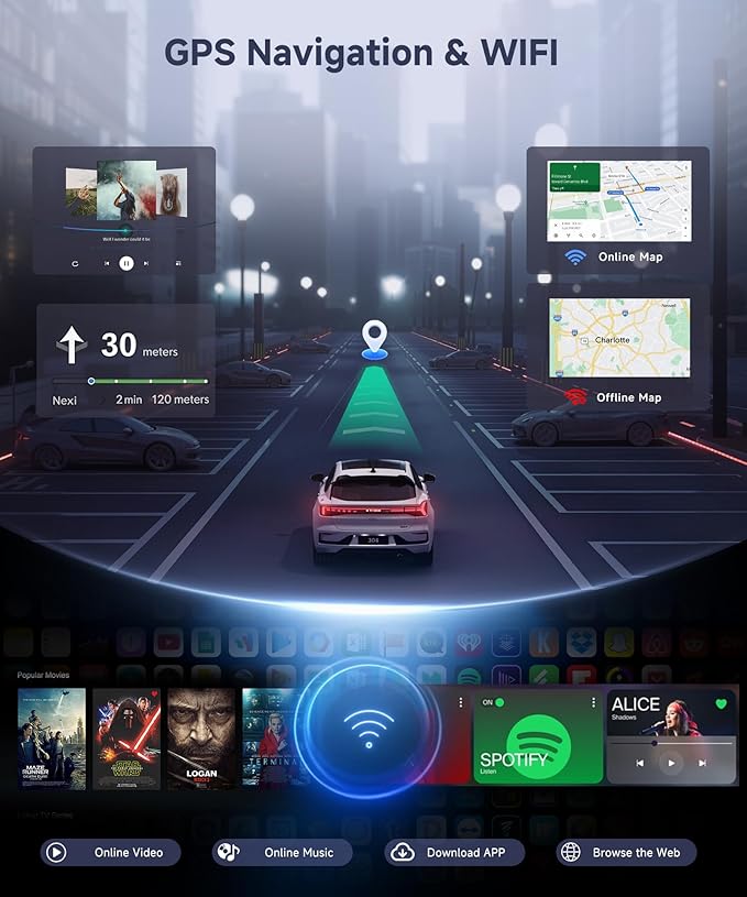8 Core 6G+128G Android Car Stereo for VW Golf MK5 MK6 Passat Jetta Tiguan T5 EOS Polo with Wireless CarPlay Android Auto, 9” Touchscreen Car Radio GPS WiFi SWC Bluetooth 32EQ Backup Camera