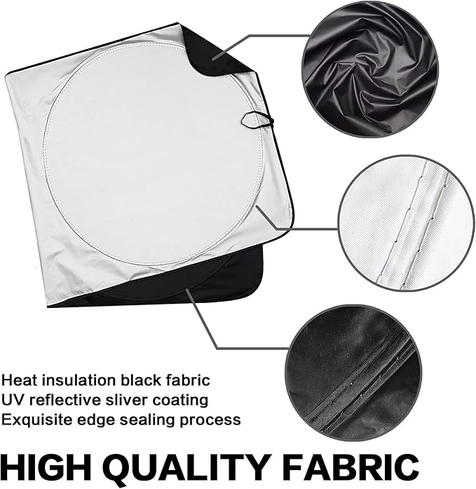 Alaskan Malamute Dog Windshield Sunshade for Car SUV Truck Foldable Uv Ray Reflector Front Window Sun Shade Visor Shield Cover -59" X 31"