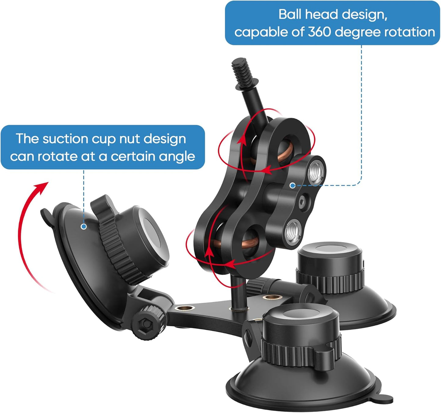 Radar Detector Mount, Triangular Suction Cup Mount,Windshield Radar Detector Suction Cup Bracket (for Uniden DFR Series Radar Models)