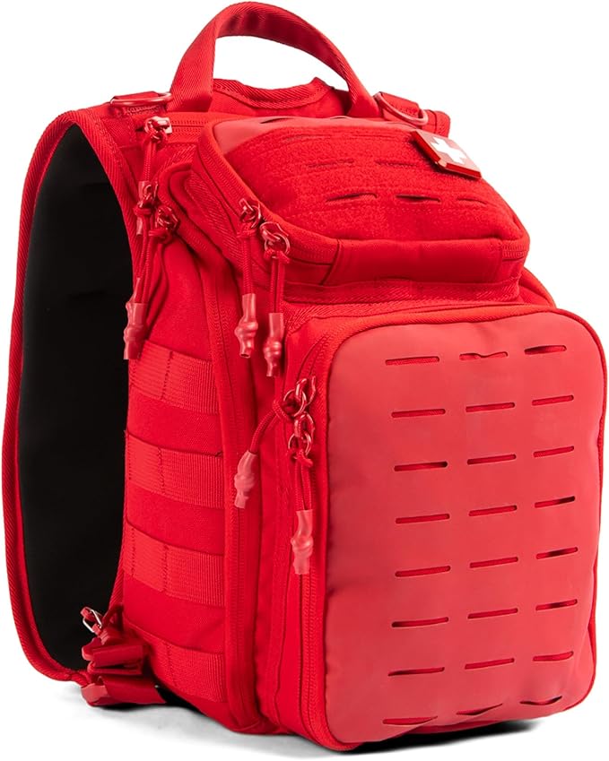 My Medic Recon Standard - HSA FSA First Aid Kit - 200+ First Aid and Survival Essentials, Supplies, & Must Have IFAK for Home, Car, Office or Business - Red