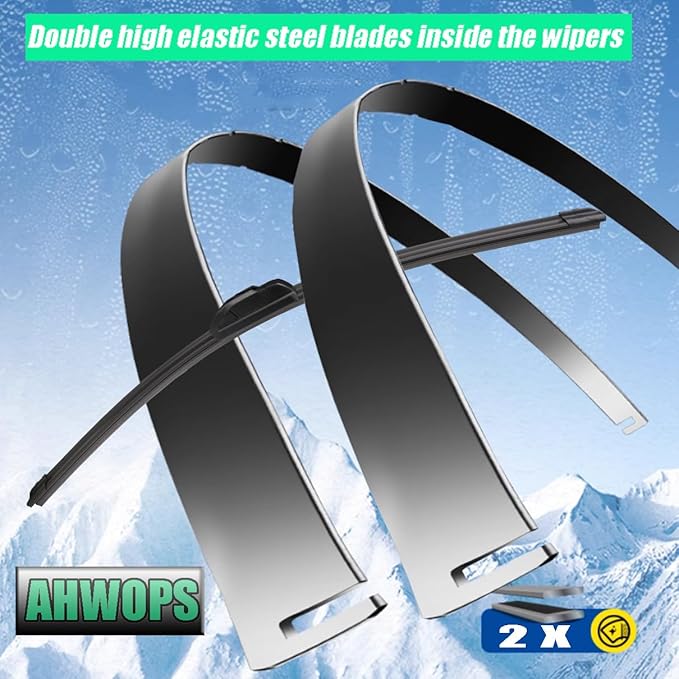 OEM All Season Wipers for Mercedes-Benz C300 2015-2022 GLC300 2016-2019 Wiper Blades, Genuine Replacement (22 inch + 22 inch 2 Wiper) For My Car