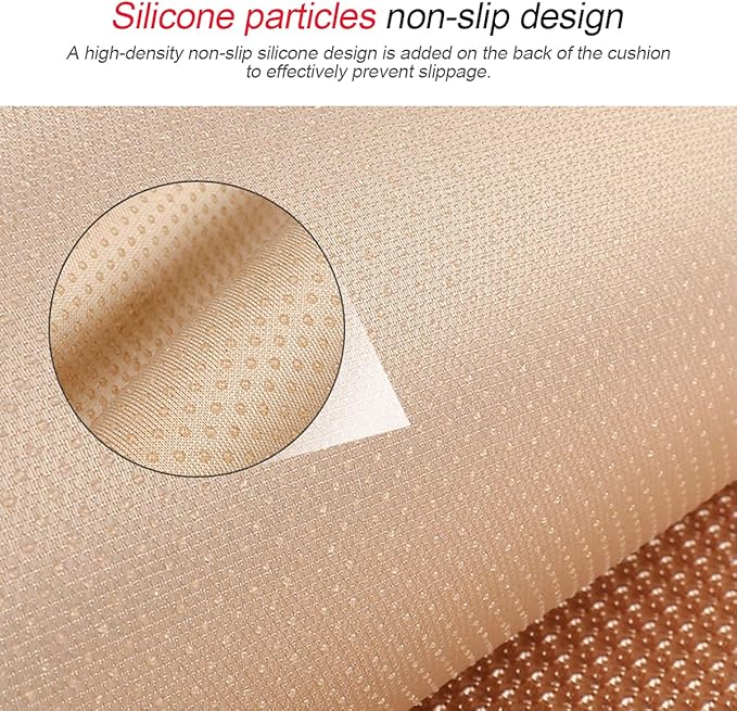 3PCS Set Car Seat Cushion for Front and Back Seat, 3D Soft Linen Breathable Auto Seat Cover, Comfort Non-Slip Rubber Bottom, Car Seat Protector Pad Universal for Office Chair, Home (Red/3PCS)