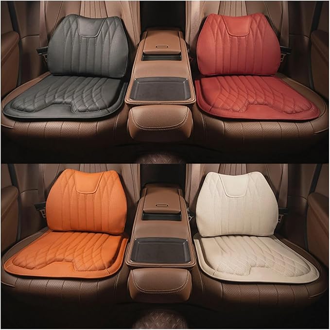 F Car Seat Cushion for BMW All Model I3 I4 I8 X1 X2 X3 X4 X5 X5M X6 X7 Z4 Car Lumbar Support Pillow Auto Seat Waist Back Cushion Y (Color : Black B)