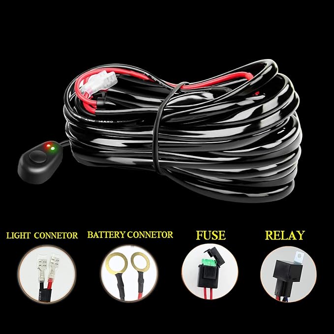 AUXTINGS 28 inch 396W LED Light Bar Triple Row Spot Flood Combo Beam Off Road Lights Waterproof Work Light with Wiring Harness for Jeep Trucks SUV ATV UTV Boat Lights, 12V 24V