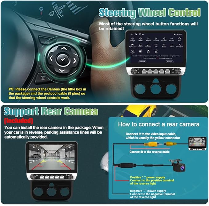 Car Radio Stereo Upgrade for Dodge RAM 1500/2500/3500 2013-2018 X (10”)