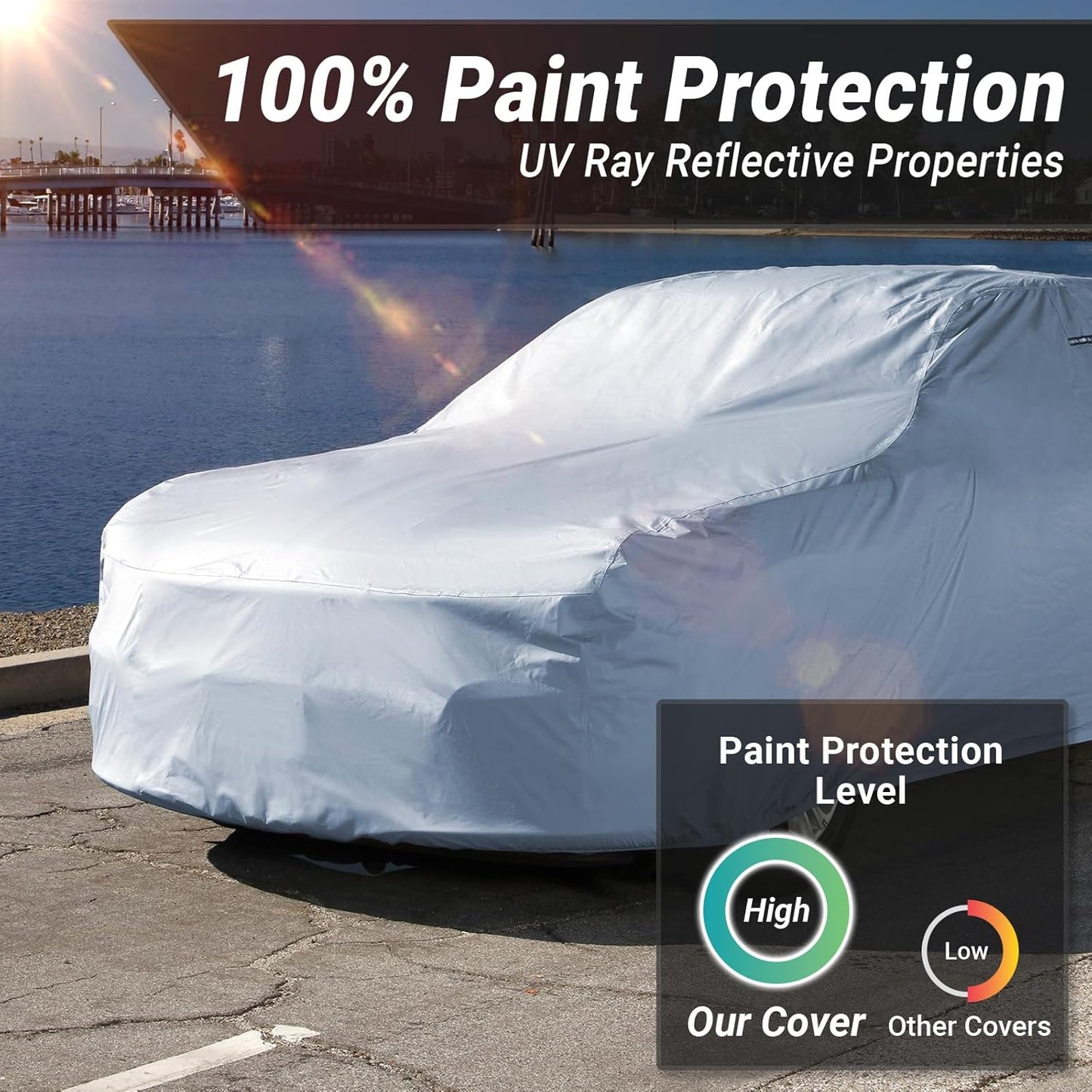 iCarCover Premium Car Cover for 1939-1941 Chevy Business Coupe Heavy Duty Waterproof All-Weather Automobiles Custom Fit Indoor Outdoor UV Snow Protection Covers with Straps and Bag