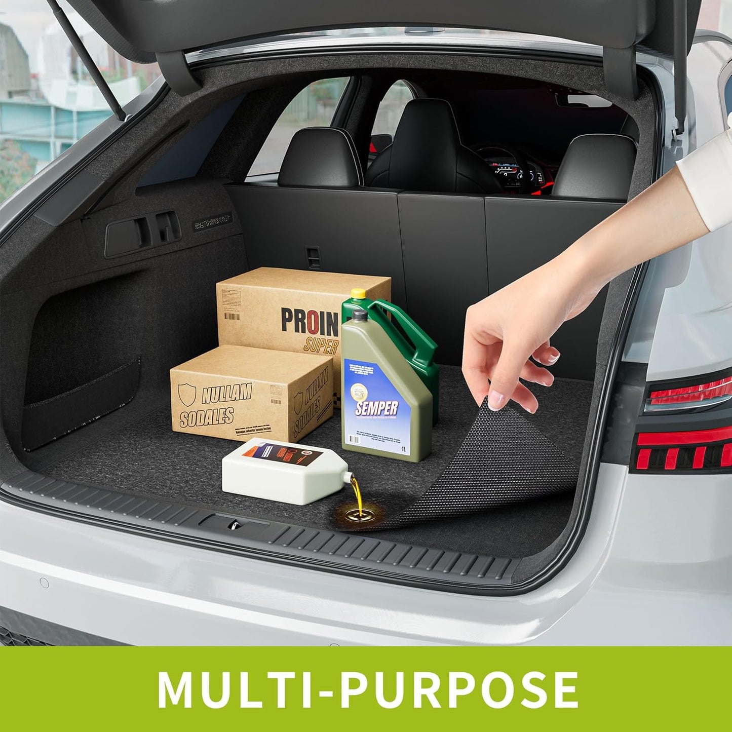 Oil Spill Mat - 96" x 72" Absorbent Oil Garage Floor Mat for Under Car - Protect Driveway from Drips, Spills, Stains, Reusable & Durable Garage Floor Protection Mat with Waterproof Backing